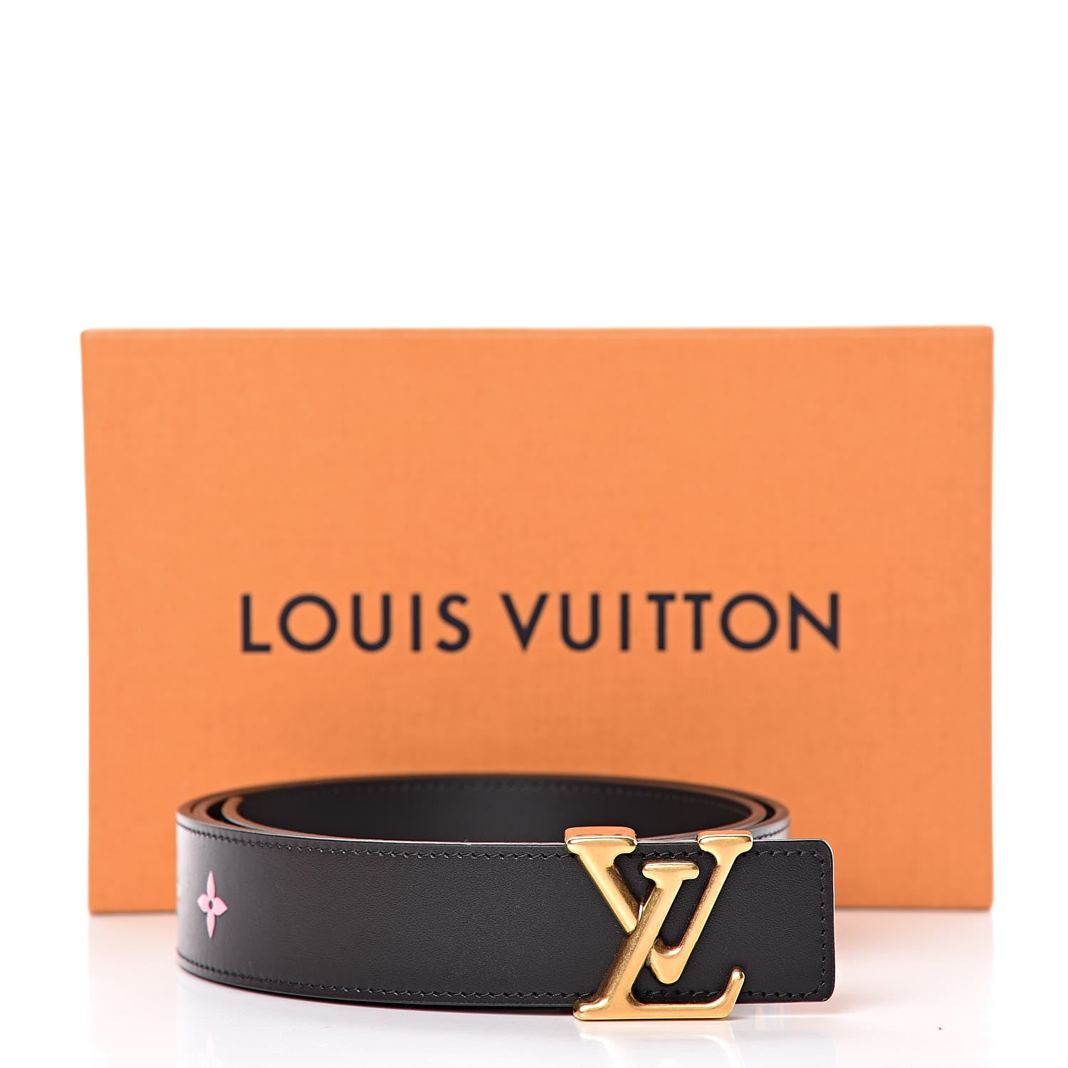 Louis Vuitton Calfskin 35mm LV New Wave Belt 90 36 Black 6 of 6