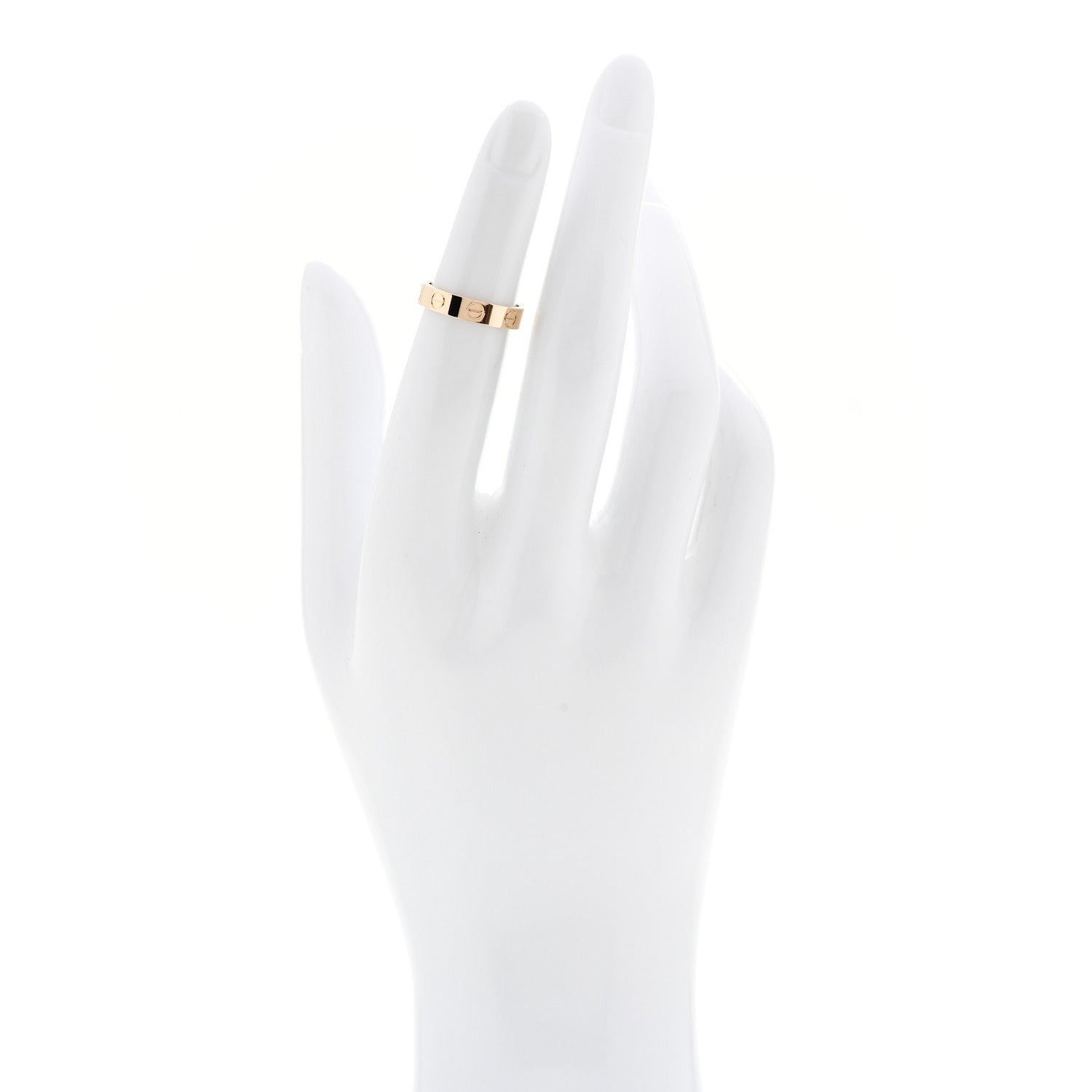 Cartier 18K Yellow Gold 3.5mm LOVE Wedding Band Ring 47 4 2 of 5