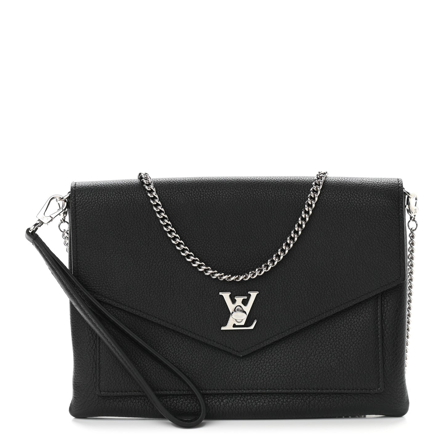 Soft Calfskin My Lockme Pochette Black