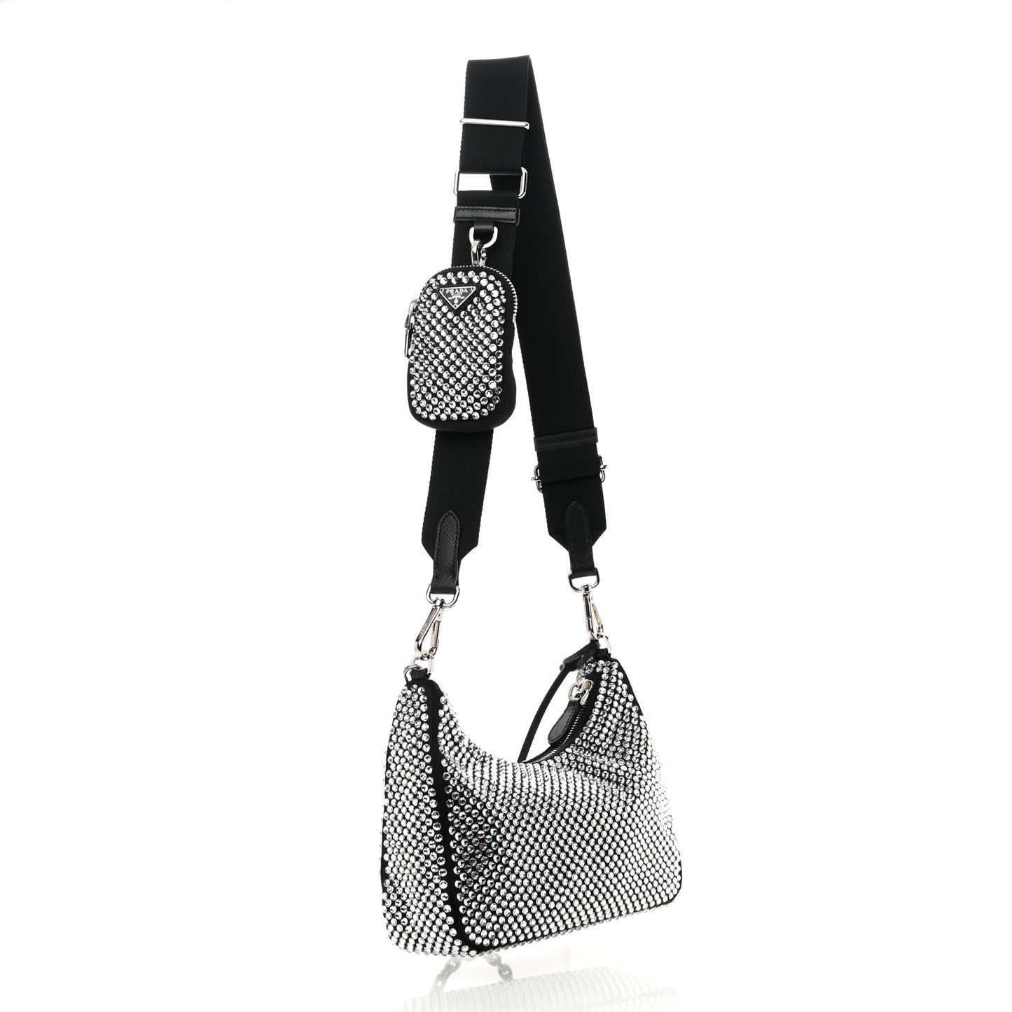 Satin Crystal Re-Edition 2005 Shoulder Bag Cristal