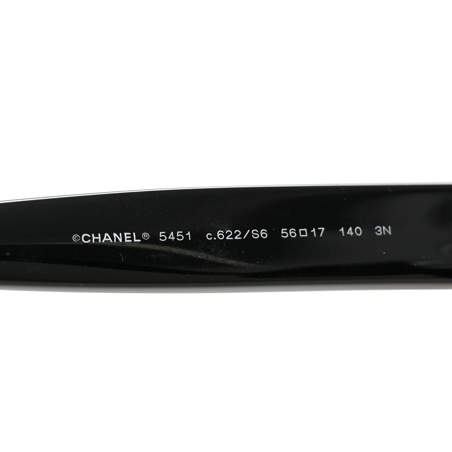 Chanel Acetate Sequin Round Sunglasses 5451-A Black 5 of 10
