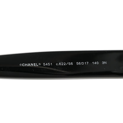 Chanel Acetate Sequin Round Sunglasses 5451-A Black 5 of 10