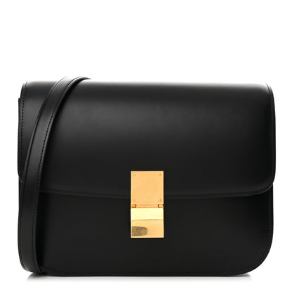 Celine Box Calfskin Medium Classic Box Flap Bag Black 1 of 11