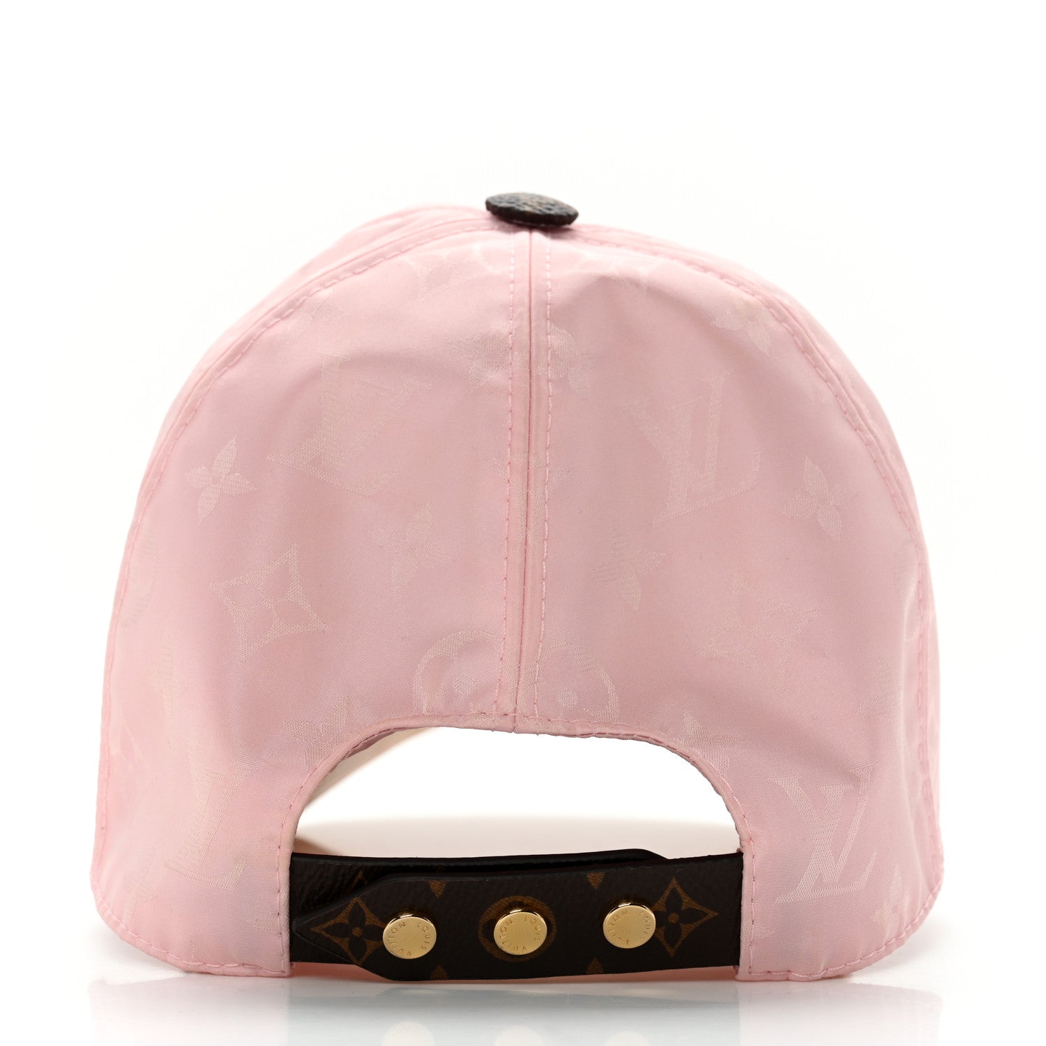 Louis Vuitton Polyester Silk Monogram LV Get Ready Cap M Pink 5 of 12