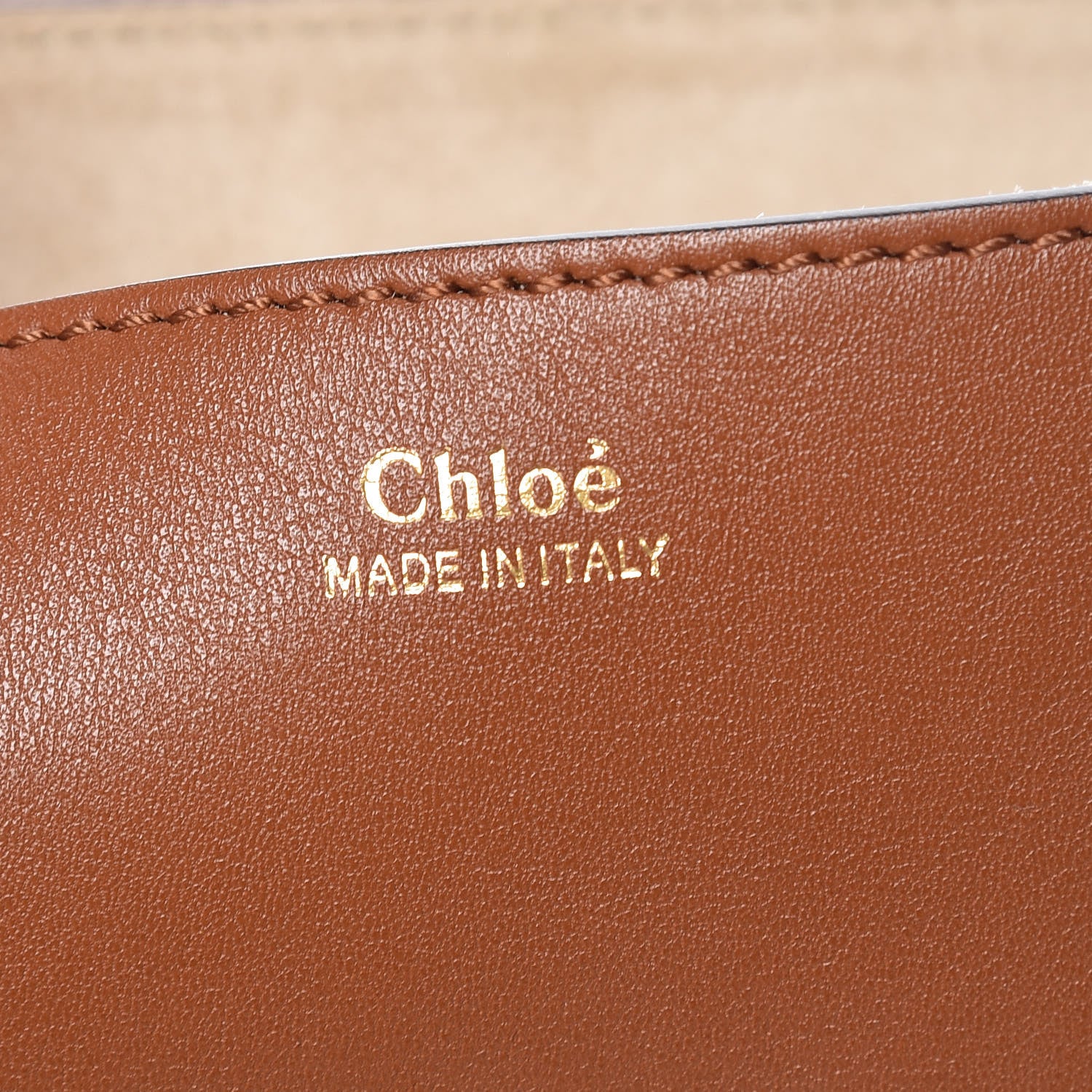 Chloe Calfskin Drew Chain Shoulder Bag Tobacco 6 of 15