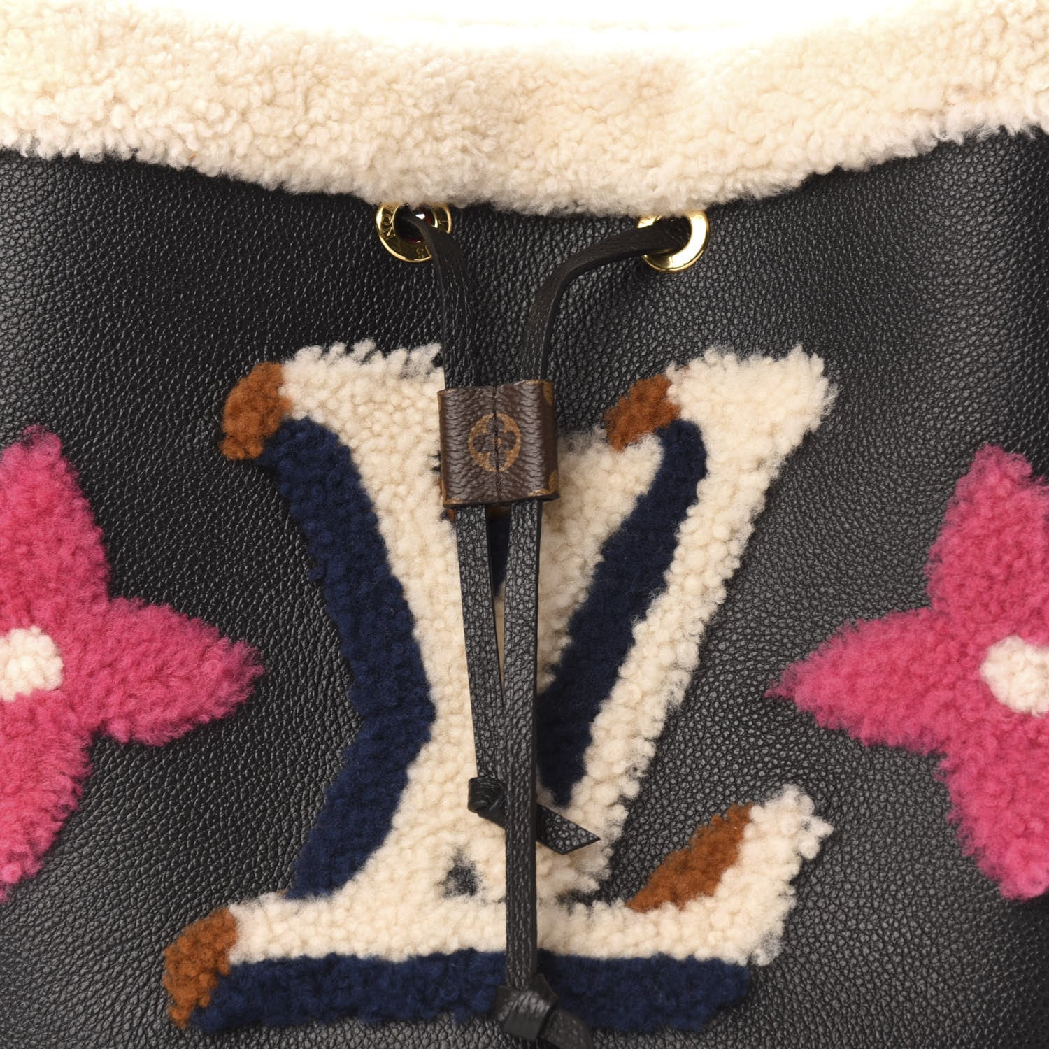 Louis Vuitton Calfskin Teddy NeoNoe MM Black 13 of 13