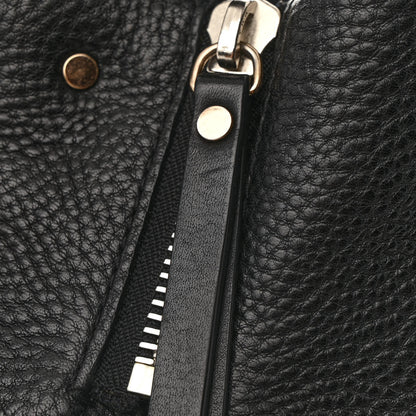 Burberry Grainy Calfskin House Check Small Maidstone Black 16 of 19