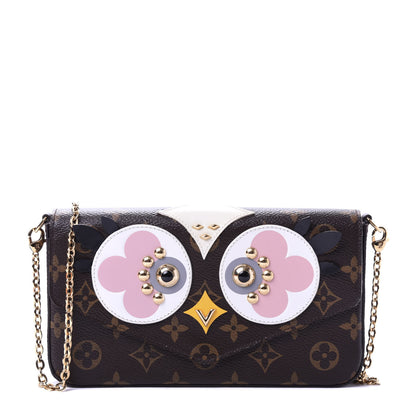 Louis Vuitton Monogram Lovely Birds Pochette Felicie Chain Wallet 1 of 12