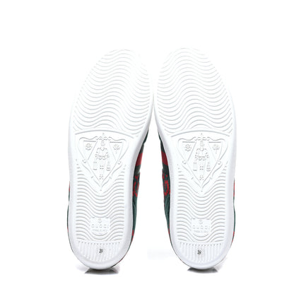 Gucci Terry Cloth GG Monogram Web Womens Ace Sneakers 39 Green Red 7 of 10