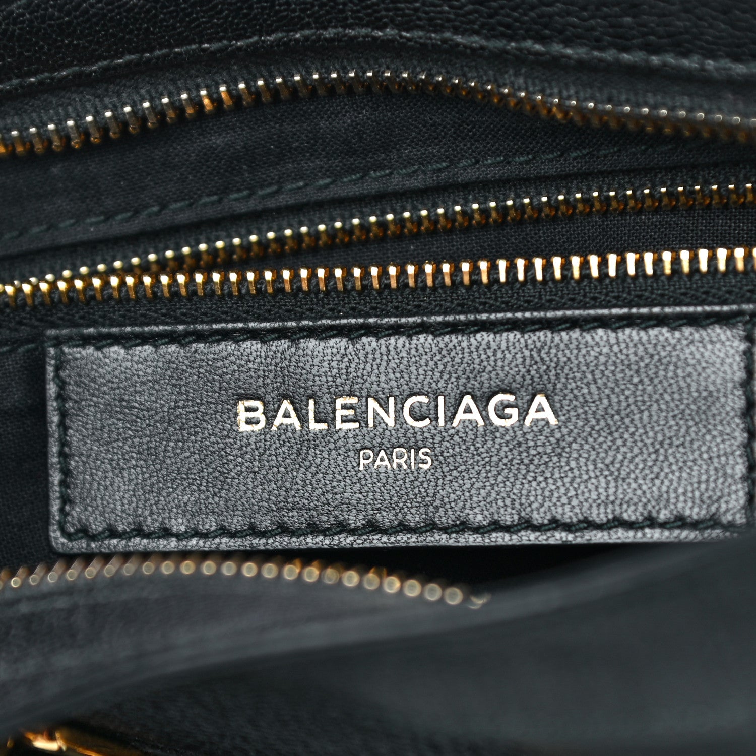 Balenciaga Chevre Gold Metallic Edge Hardware S City Black 6 of 9
