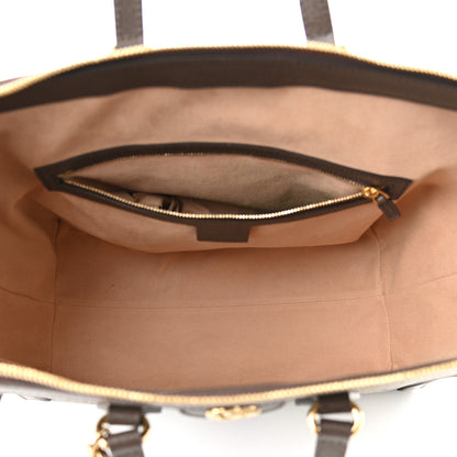 Gucci GG Supreme Monogram Web Medium Ophidia Tote Bag Brown 5 of 11