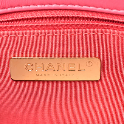 Chanel Goatskin Quilted Medium Chanel 19 Flap Pink 6 of 10