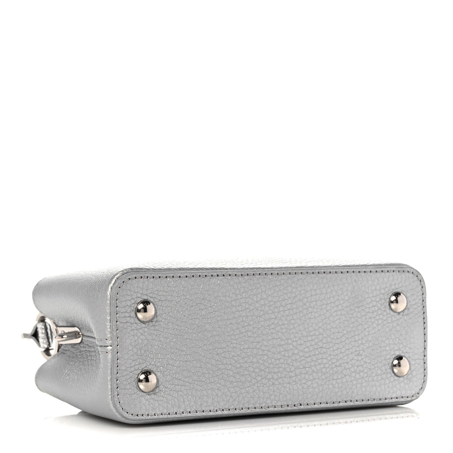 Taurillon Lizard Flower Chain Capucines Mini Silver