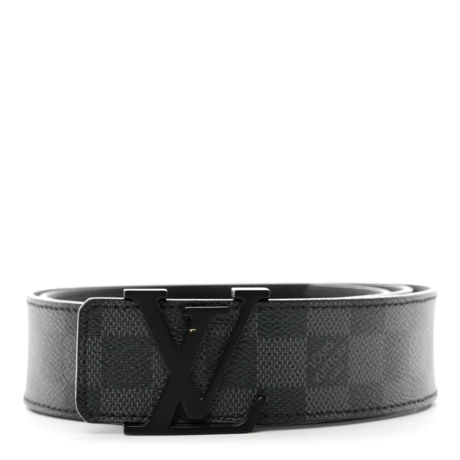 Louis Vuitton Damier Graphite 40mm LV Initiales Belt 95/38 1 of 7