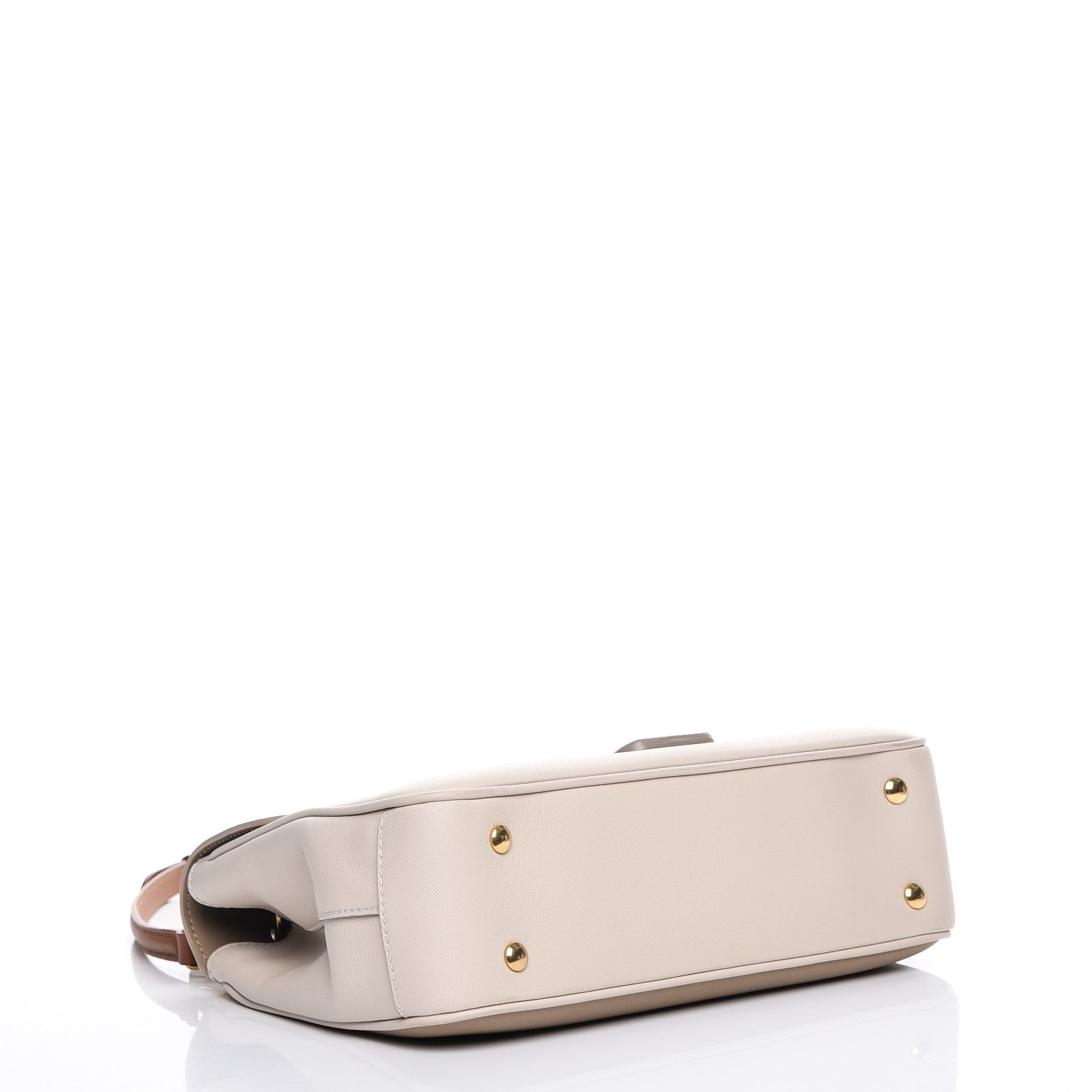 Burberry Trench Calfskin Medium DK88 Top Handle Bag Limestone Honey 5 of 9