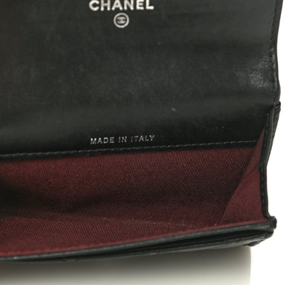 Chanel Lambskin Quilted Flap Card Holder Black 5 of 20