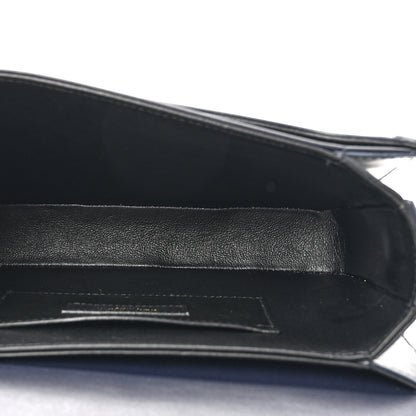 Saint Laurent Box Calfskin Monogram Medium Solferino Satchel Deep Marine 5 of 14