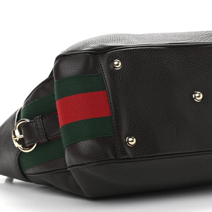 Gucci Calfskin Horsebit Web Dark Brown 9 of 12