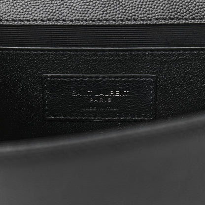 Saint Laurent Grain De Poudre Medium Classic Monogram Kate Satchel Black 7 of 10