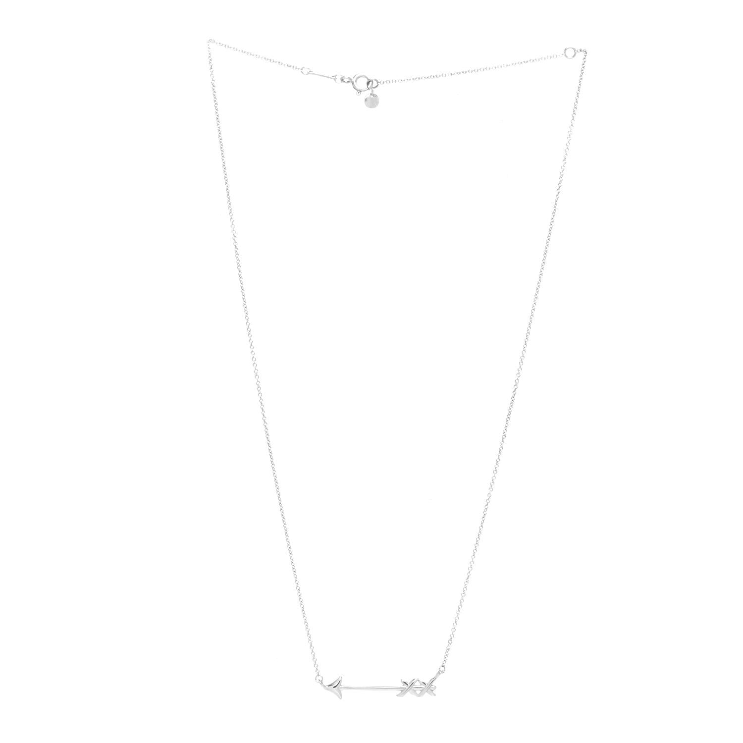 Tiffany Sterling Silver Paloma's Graffiti Arrow Pendant Necklace 3 of 5