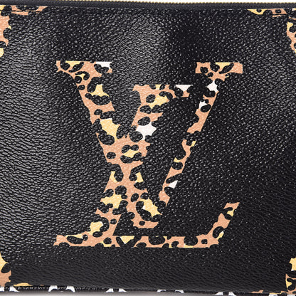 Louis Vuitton Monogram Giant Jungle Pochette Double Zip Black 8 of 10