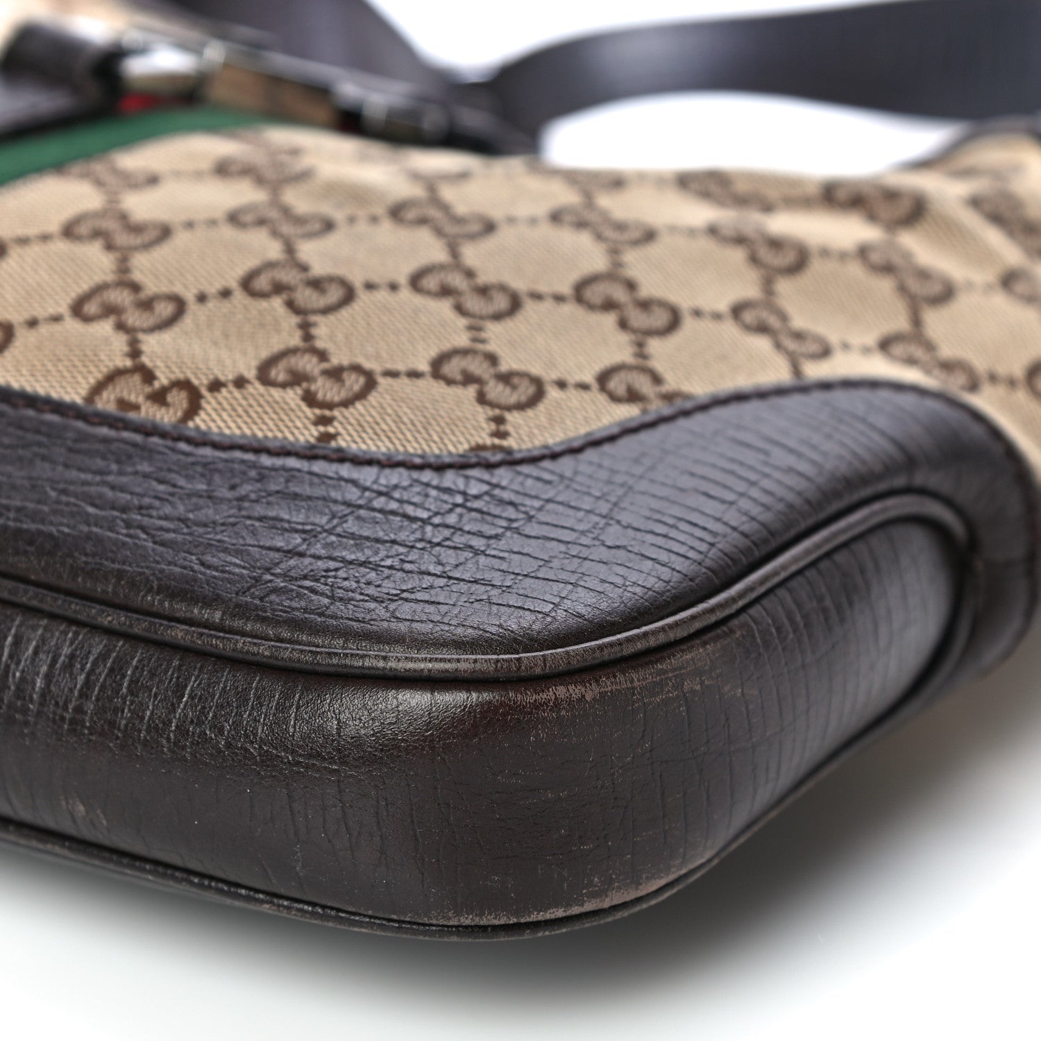 Gucci Monogram Web Jackie O Hobo Dark Brown 9 of 18