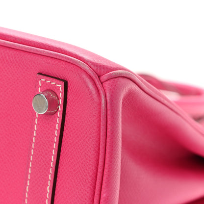 Hermes Epsom Candy Birkin 30 Rose Tyrien Rubis 14 of 21
