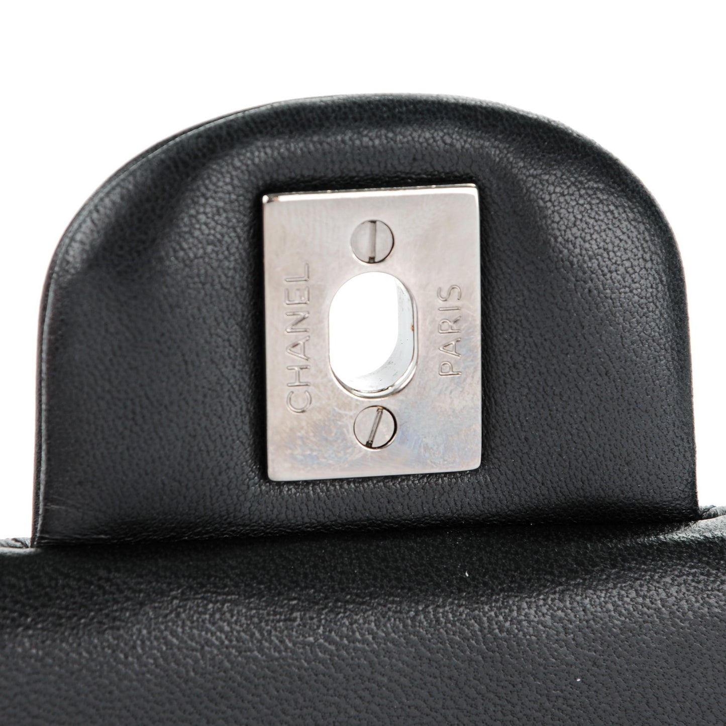 Lambskin Quilted Mini Square Flap Black