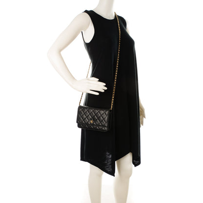 Chanel Caviar Quilted Wallet On Chain WOC Black 2 of 8