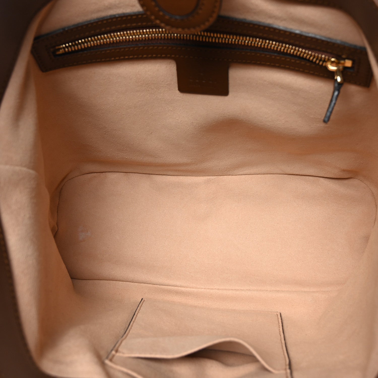 Gucci Soft GG Supreme Monogram Small Crossbody Tote Beige Cuir 5 of 9