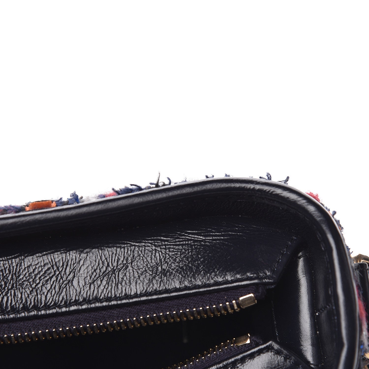 Chanel Tweed Calfskin Small Gabrielle Hobo Navy 13 of 14