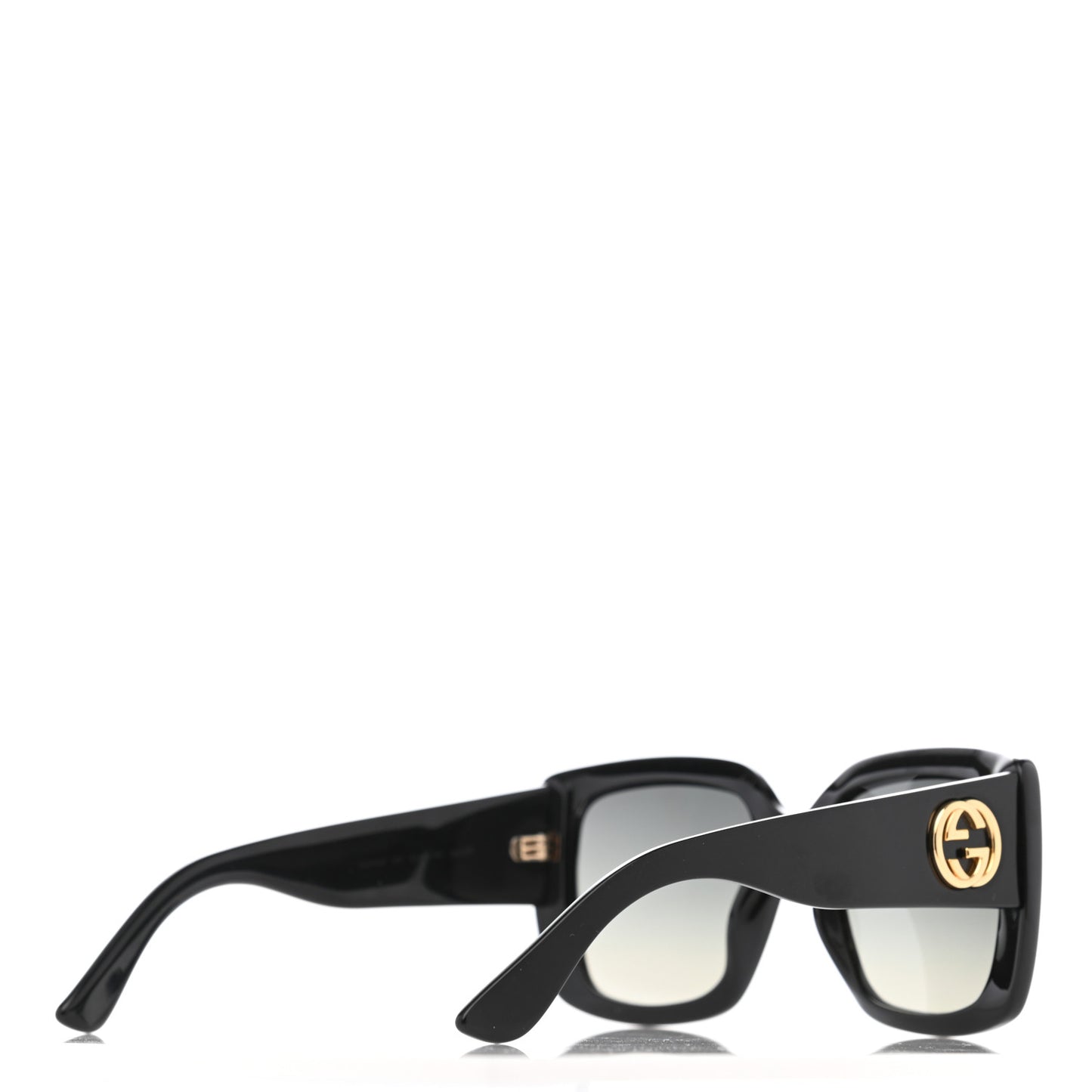 Acetate Square Frame Sunglasses GG0141S Black