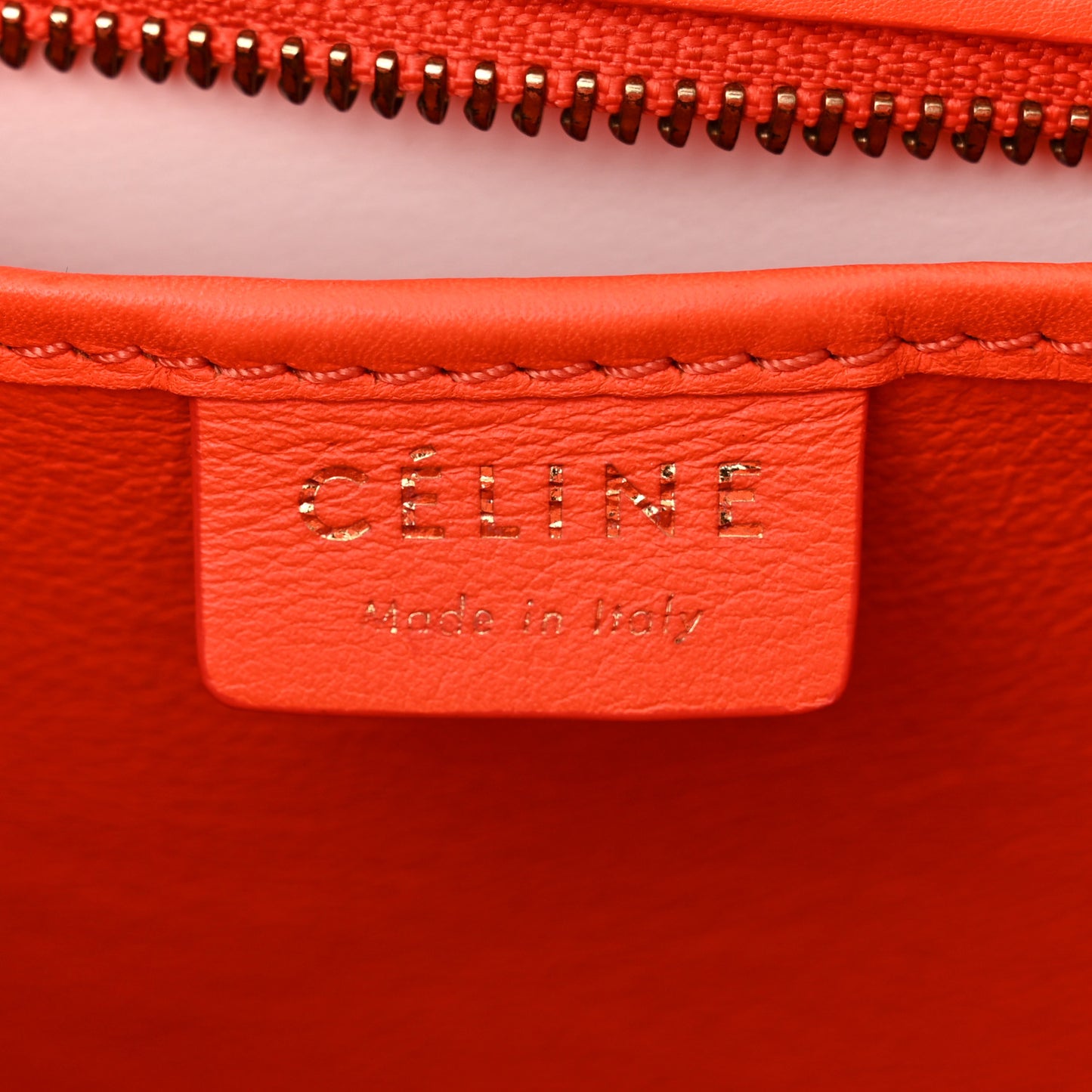 Smooth Calfskin Nano Luggage Fluo Orange