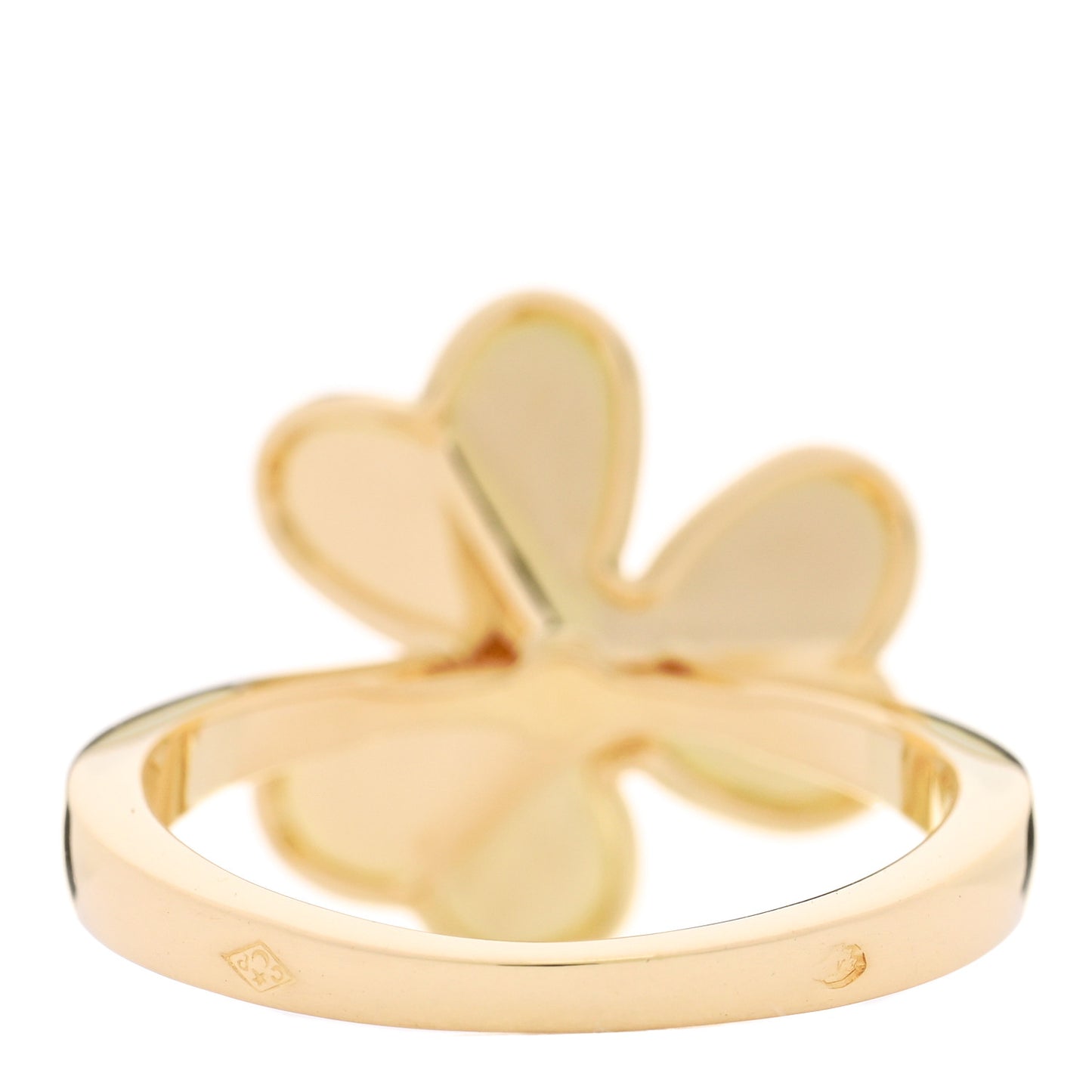 18K Yellow Gold Diamond Small Frivole Ring 51 5.75