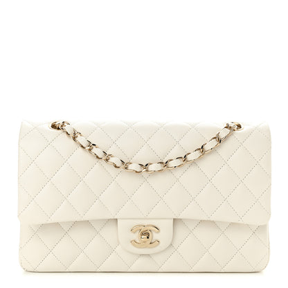 Chanel Caviar Quilted Medium Double Flap White 1 of 11