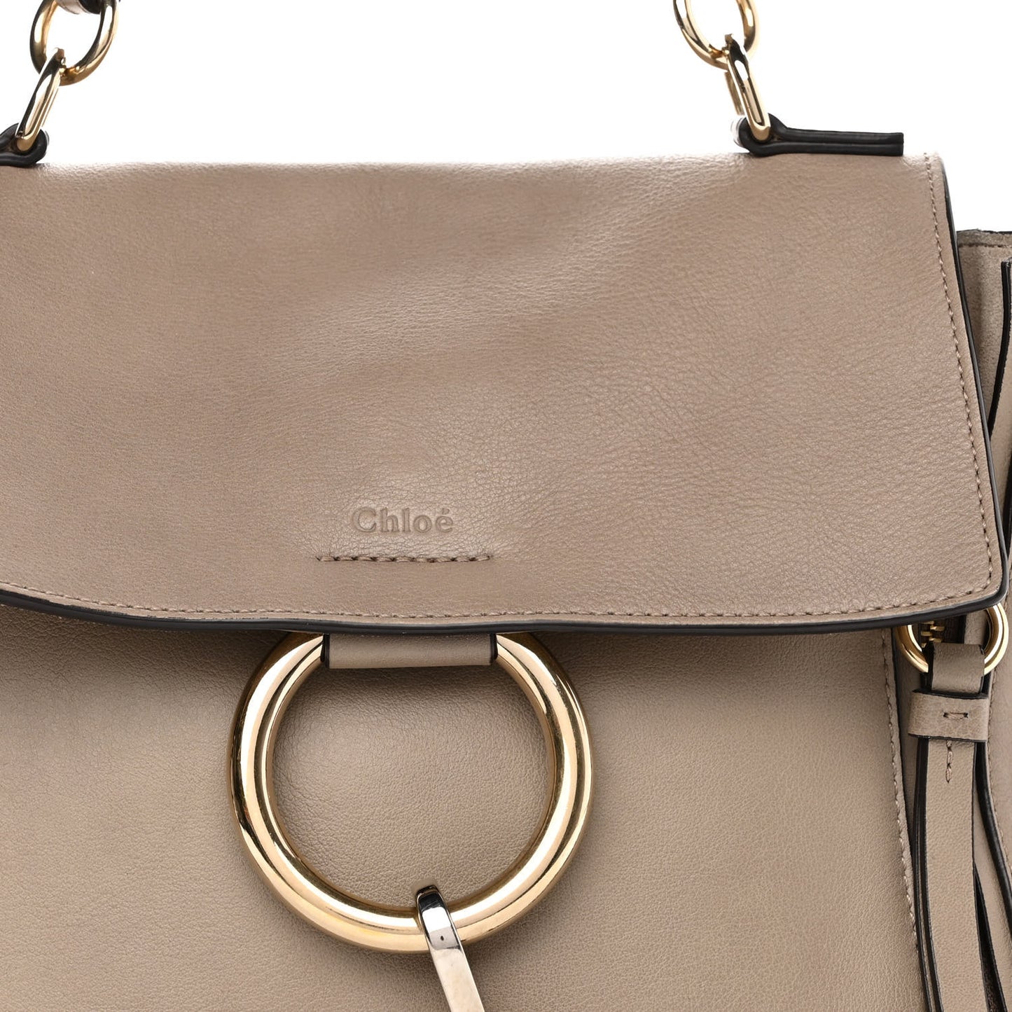 Calfskin Small Faye Day Shoulder Bag Motty Grey
