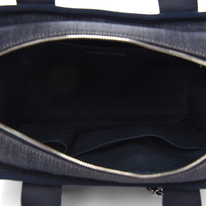 Chanel Denim Deauville Bowling Bag Dark Blue 5 of 10