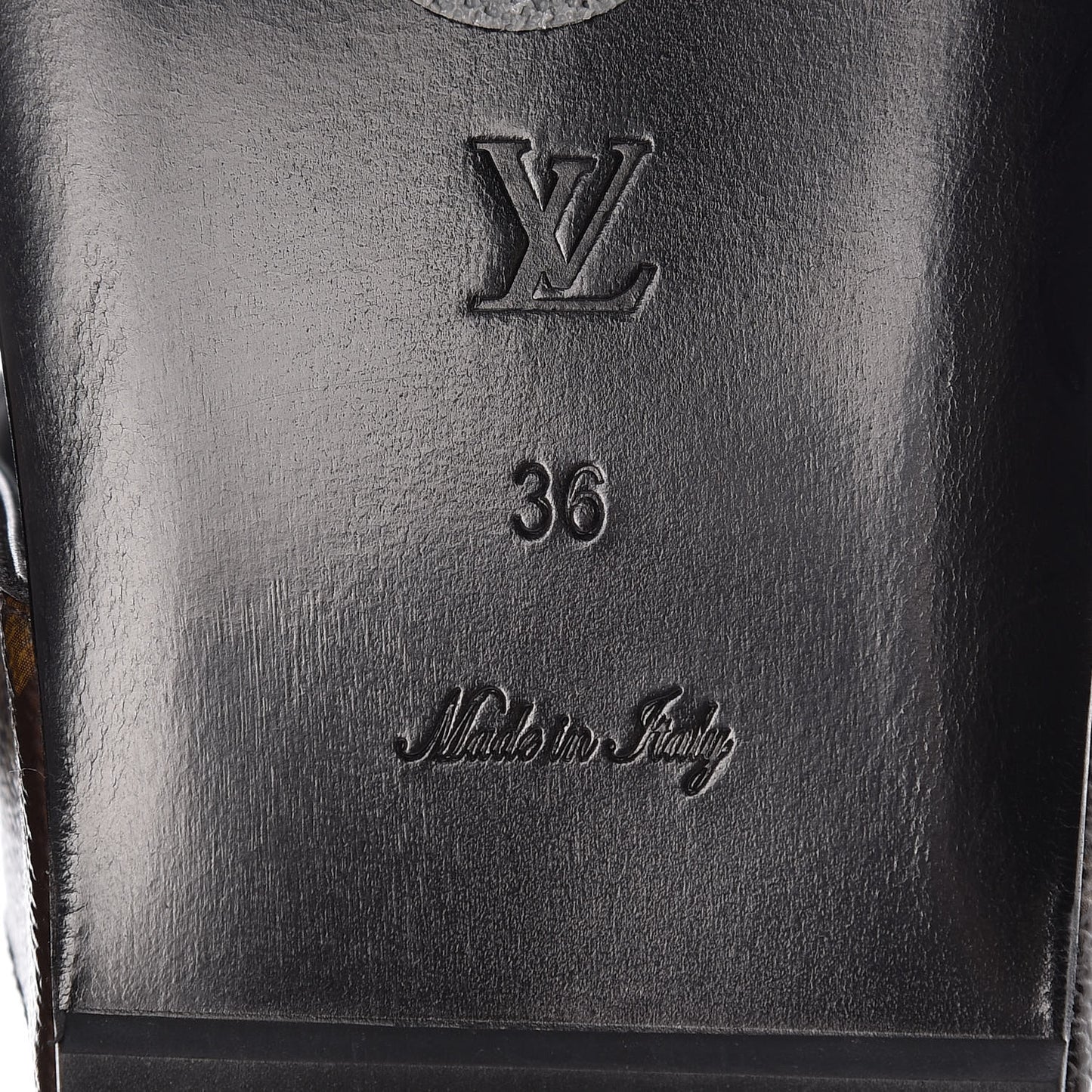 Monogram Bom Dia Mule Sandals 36 Black