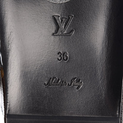 Louis Vuitton Monogram Bom Dia Mule Sandals 36 Black 6 of 10
