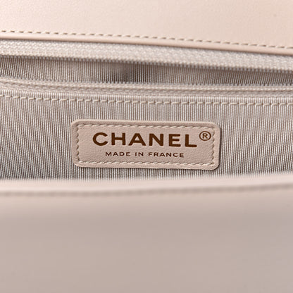 Chanel Calfskin Quilted New Medium Boy Flap Beige Clair 6 of 10