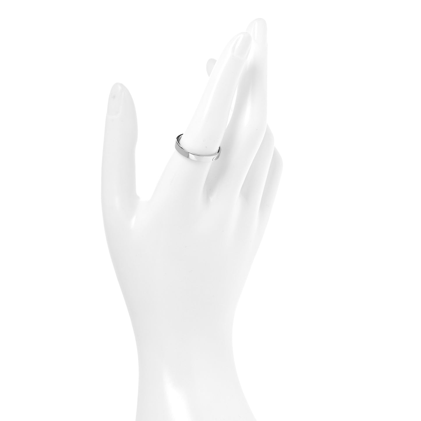 Platinum 3mm C De Cartier Wedding Band Ring 58 8.25