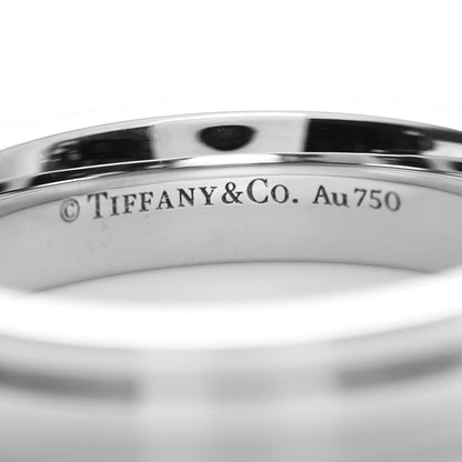 Tiffany 18K White Gold T Two Narrow Ring 55 7.25 4 of 5