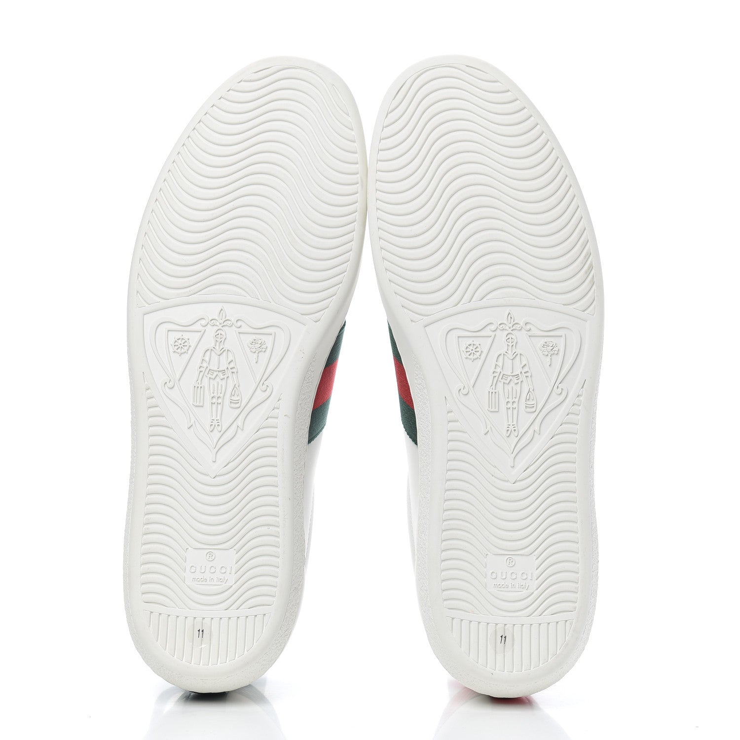 Gucci Calfskin Ayers Kingsnake Embroidered Mens Ace Sneakers 11 Green Red 5 of 9