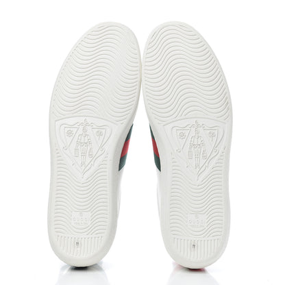 Gucci Calfskin Ayers Kingsnake Embroidered Mens Ace Sneakers 11 Green Red 5 of 9