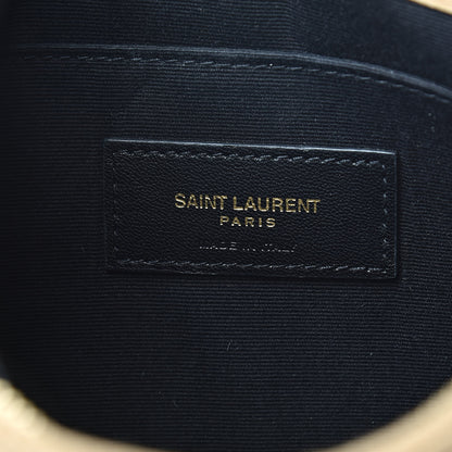 Saint Laurent Calfskin Matelasse Chevron Monogram A5 Wristlet Cork 6 of 7