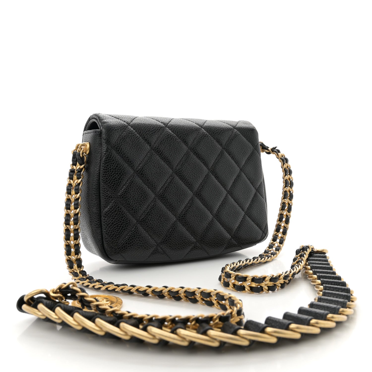 Chanel Caviar Quilted Mini Chain Soul Flap Black 3 of 10