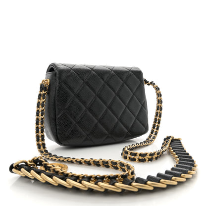 Chanel Caviar Quilted Mini Chain Soul Flap Black 3 of 10