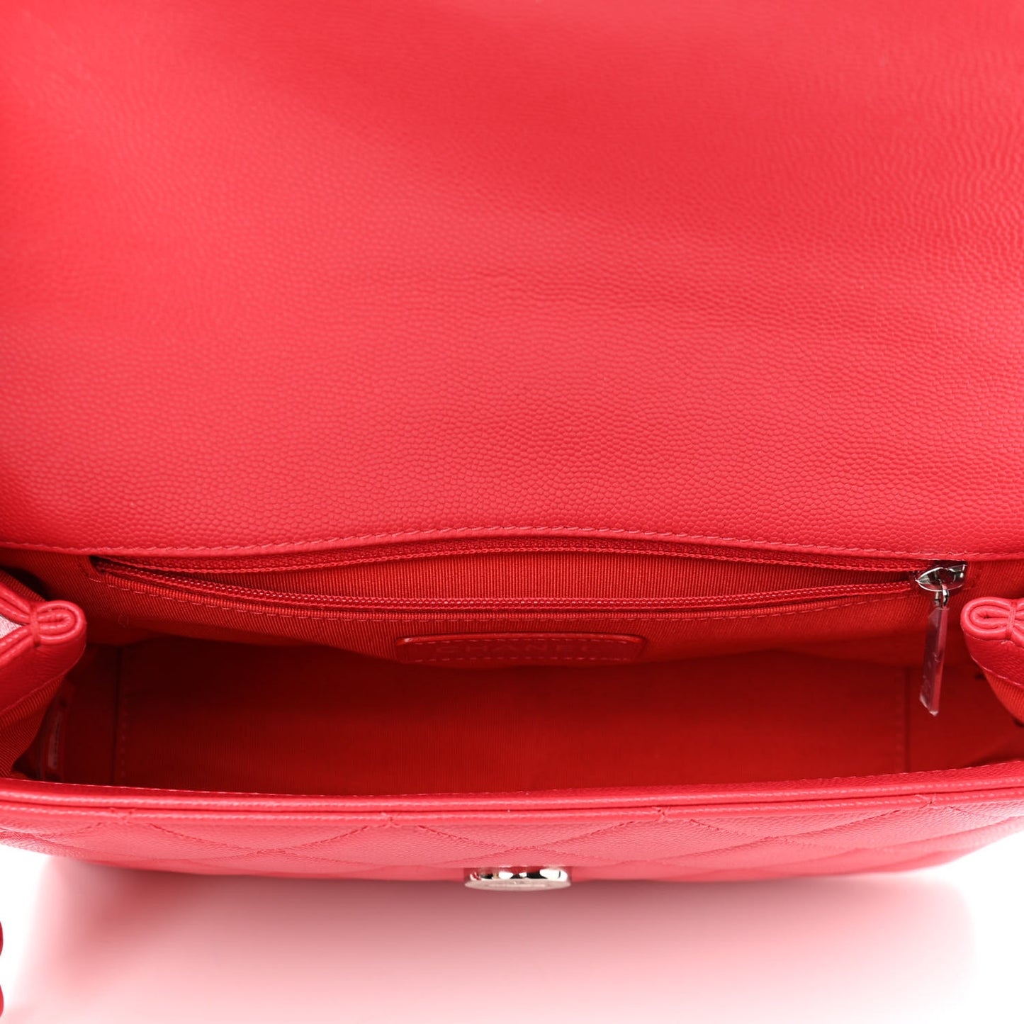 Caviar Quilted My Everything Flap Red