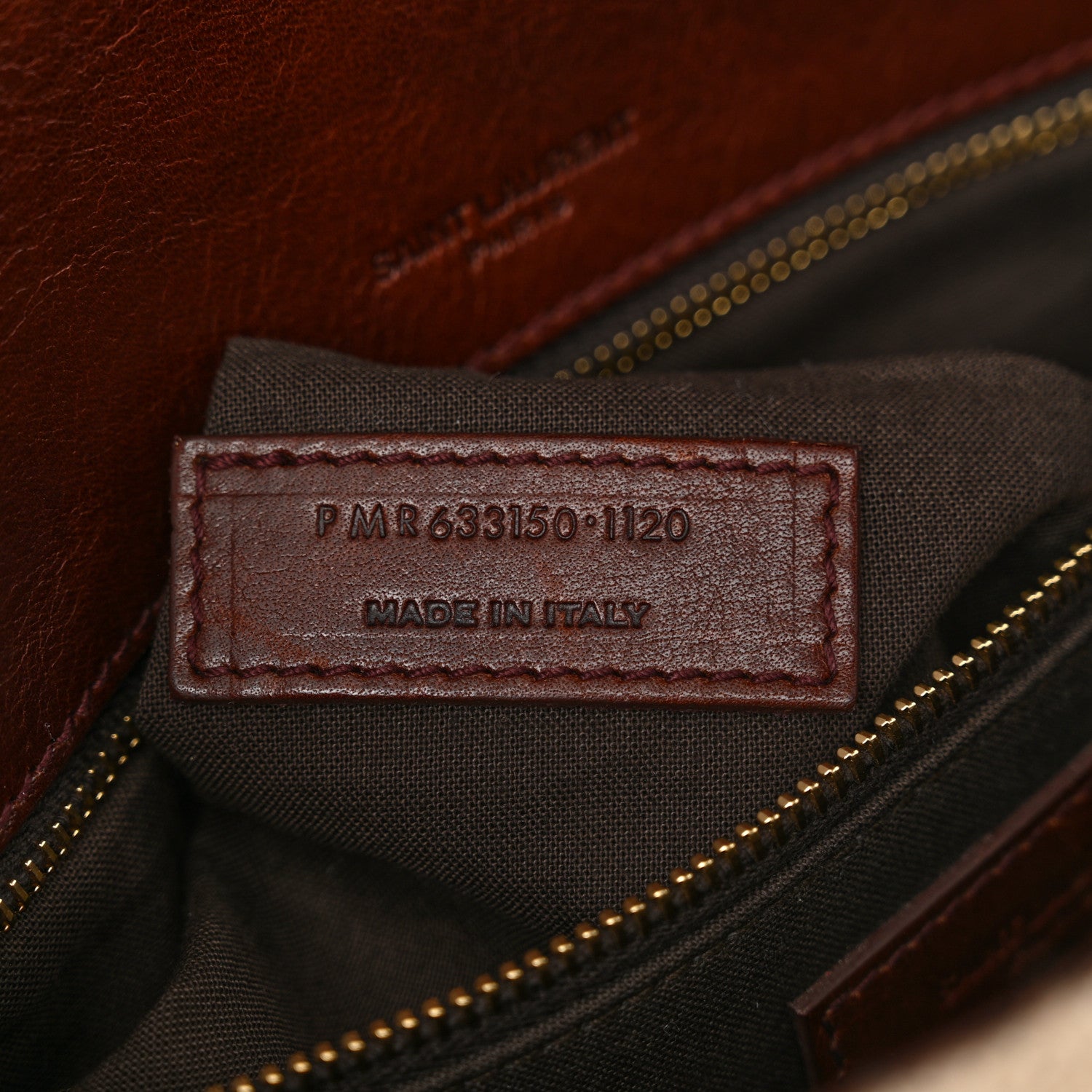 Saint Laurent Cotton Canvas Vintage Calfskin Monogram Medium Niki Chain Satchel Natural Chocolate 6 of 10