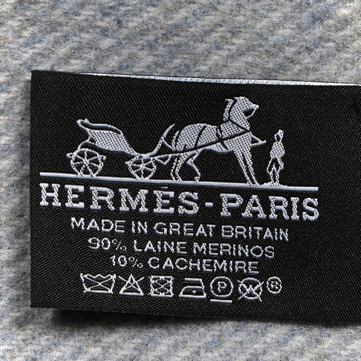Merinos Wool Cashmere Cheval Cabriolet Blanket Galet